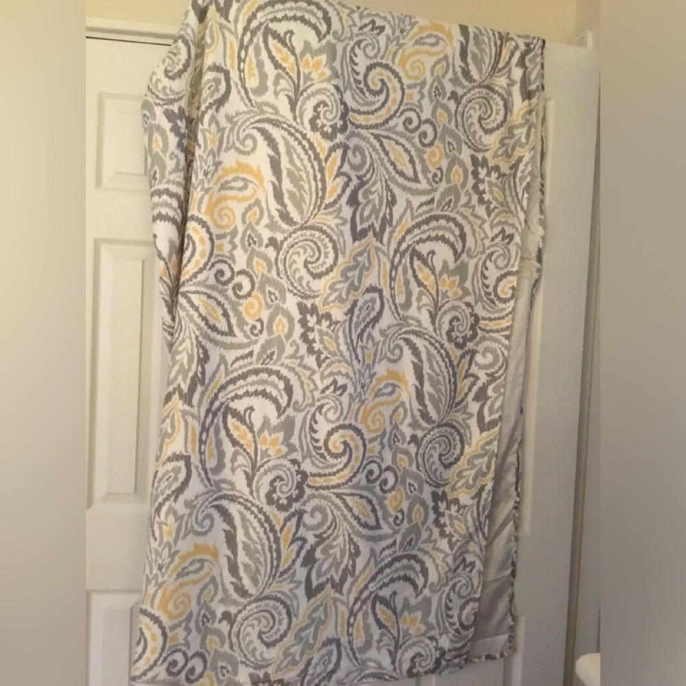 Threshold shower curtain.